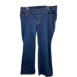 Old Navy Jeans Size 18 Womens Bootcut Blue Dark Wash Regular Fit Mid Rise 38x29
